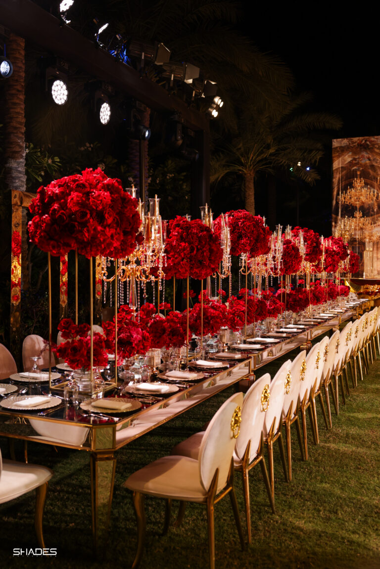 Decor with Red Roses